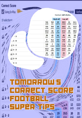 Surest correct score for today