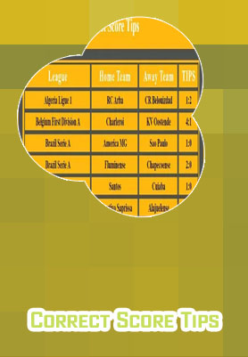 Weekend correct score tips